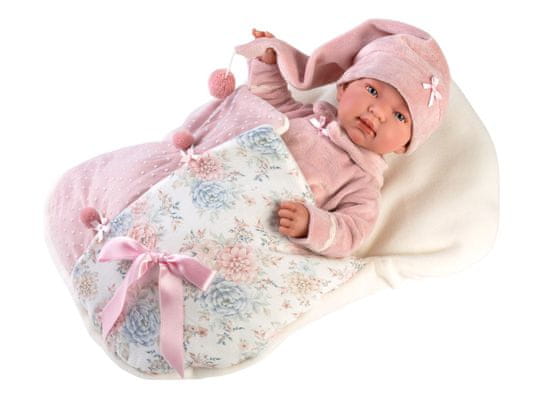 New Born - realistická panenka miminko se zvuky a měkkým látkovým tělem - 44 cm