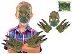 Mikro Trading Maska dinosaurus zelená v krabičce