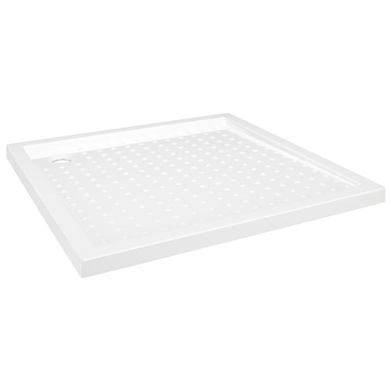 Vidaxl Sprchová vanička s puntíky bílá 80 x 80 x 4 cm ABS