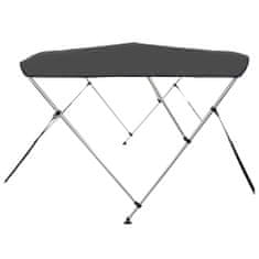 Vidaxl Bimini stříška se 3 oblouky antracitová 183 x 196 x 137 cm