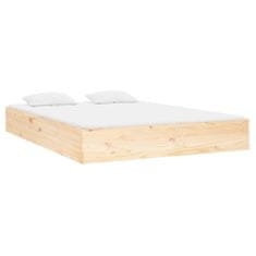shumee Rám postele masivní dřevo 140 x 190 cm