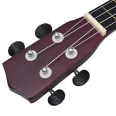 Vidaxl Set sopránové ukulele s obalem pro děti světlé dřevo 23"