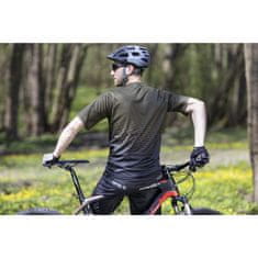 Force Dres Angle MTB - pánské, krátký, zelená army - Velikost 3XL