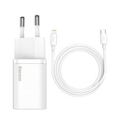 shumee Rychlonabíječka pro iPhone Super Si 1C 20W Power Delivery + USB-C - Lightning kabel 1m bílý