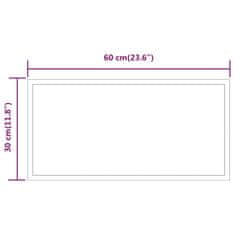 Greatstore Koupelnové zrcadlo s LED osvětlením 30x60 cm