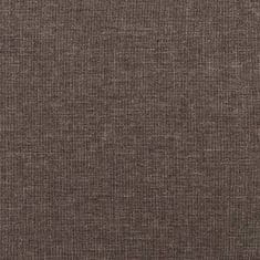 Greatstore Masážní polohovací křeslo ušák taupe textil