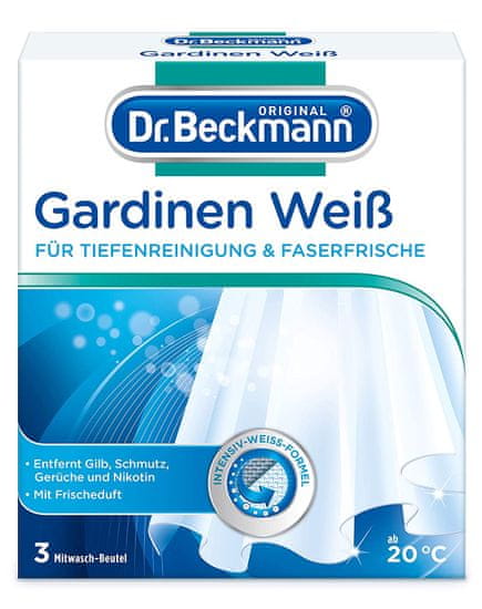 Dr. Beckmann Dr. Beckmann, prací sůl na záclony v sáčcích, 120 g