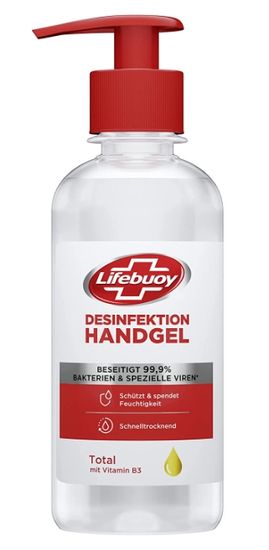 UNILEVER Lifebuoy, gel na dezinfekci rukou, 250 ml