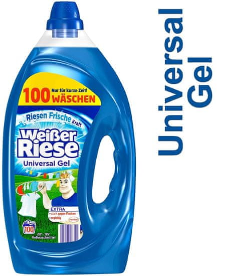 Weißer Riese Weißer Riese univerzální gel, tekutý prací prostředek, 100 praní, 5 l