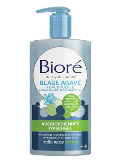 DM Bioré, prací gel s modrou agávou a práškem do pečiva, 200 ml