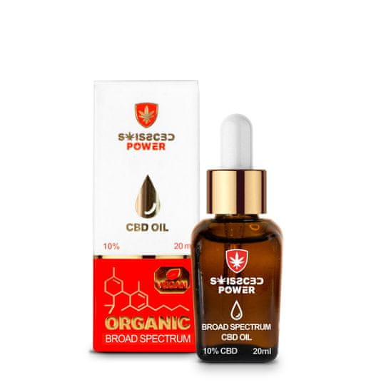 SWISS CBD POWER CBD olej 20ml – Broad spectrum 10%