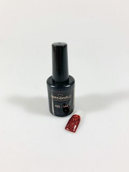 Nehtyprofi Gel lak na nehty Elitte č.6 - Bordó glitter 15ml