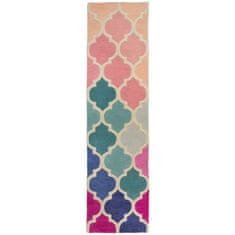 Flair Ručně všívaný běhoun Illusion Rosella Pink/Blue 60x230