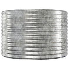 Petromila Vyvýšený záhon stříbrný 554x100x68 cm práškově lakovaná ocel