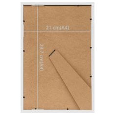 Vidaxl Fotorámečky koláž 3 ks na stůl bílé 21x29,7 cm MDF