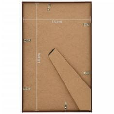 Vidaxl Fotorámečky koláž 3 ks na stůl bronzové 13x18 cm MDF