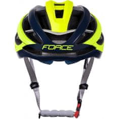 Force Přilba Lynx - žlutá fluo-modrá - Velikost L-XL (58-62 cm)