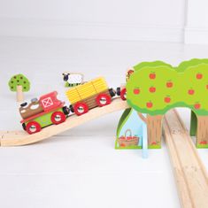 InnoVibe Bigjigs Rail Dřevěná vláčkodráha farma