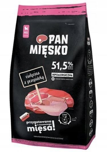 Pan Mięsko granule pro štěňata, telecí s křepelkou XS 9 kg