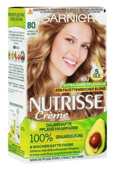 Garnier Garnier Nutrisse, 80 Vanilla Blonde, barva na vlasy