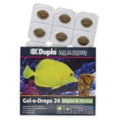 DUPLA Marin Gel-o-Drops 24 Algae & Hemp - Želé krmivo pro mořské ryby -řasy a konopí 12x2g