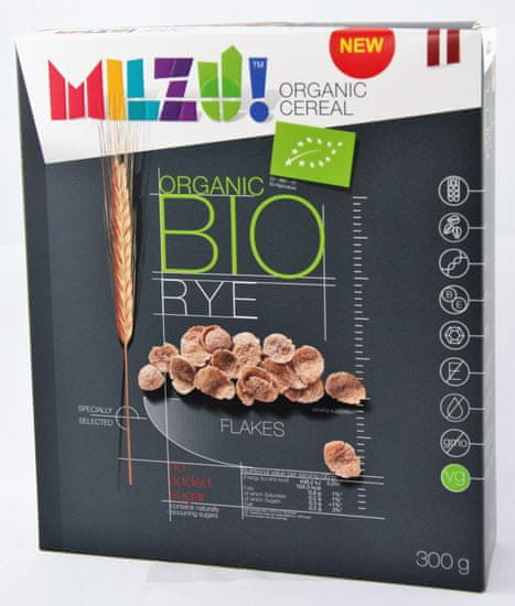 Milzu! BIO Žitné cereálie bez cukru 300g