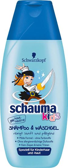 Schauma Schauma Dětský šampon a gel do koupele, 250 ml