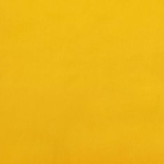 Greatstore Podnožka žlutá 60 x 50 x 41 cm samet