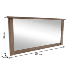 KONDELA Zrcadlo DA22, dub lefkas, VILAR