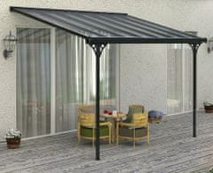 IWHOME Pergola BOREAS F 13,30m²- TRANSPARENTNÍ polykarbonát IWH-10290005