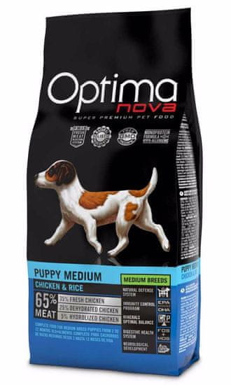 OPTIMAnova Dog Puppy Medium Chicken &amp; Rice 2 kg