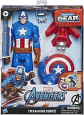 Avengers Kapitán Amerika 30 cm Figurka s přislušenstvím Blast Gear od Hasbro.