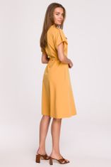 Stylove Dámské košilové šaty Yellow S298 - Stylove S Žlutá