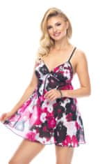 Irall Dámská košilka Akira II Babydoll Flowers chemise + tanga ZDARMA! - Irall S