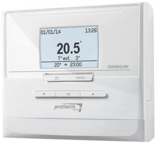 PROTHERM Prostorový regulátor, termostat Thermolink P/2 - programovatelný, kabelový + venkovní čidlo