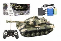 Teddies Tank RC plast 27cm 27MHz na baterie+dobíjecí pack se zvukem