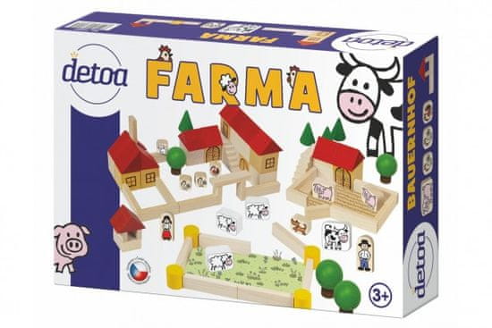 Detoa Farma stavebnice dřevo 30x20x6cm