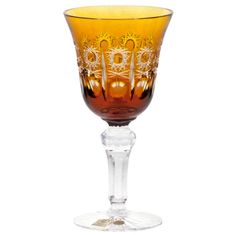 Caesar Crystal SKlenice na víno Petra, barva amber, objem 180 ml