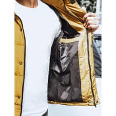Dstreet Pánská bunda zimní prošívaná WINA žlutá tx4180 XXL