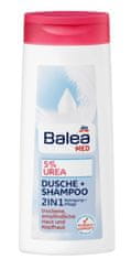Balea Balea MED 2v1, Šampon a sprchový gel, 2v1 s 5% močoviny, 300 ml