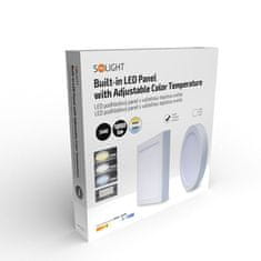 Solight LED mini panel CCT, přisazený, 24W, 1800lm, 3000K, 4000K, 6000K, čtvercový, WD175