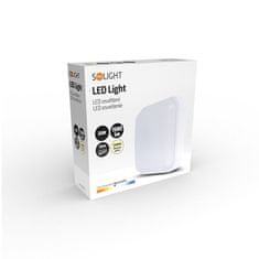 Solight LED venkovní osvětlení čtvercové, 20W, 1500lm, 4000K, IP54, 19cm, WO752