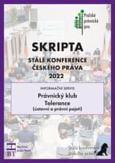 SRIPTA SKČP Právnický klub - Tolerance (ústavní a právní pojetí)