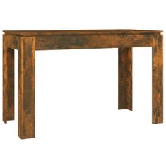 Vidaxl Jídelní stůl kouřový dub 120 x 60 x 76 cm kompozitní dřevo