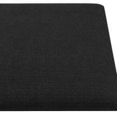 Vidaxl Nástěnné panely 12 ks černé 30 x 15 cm textil 0,54 m²