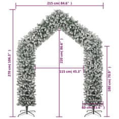 Vidaxl Vánoční oblouk se sněhem 270 cm