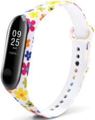 VšeNaMobily.cz Náhradní náramek Mi Band 3/4 Květinky