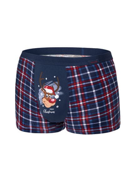 Cornette Sobí boxerky 007/57 Merry Christmas navy blue - Cornette