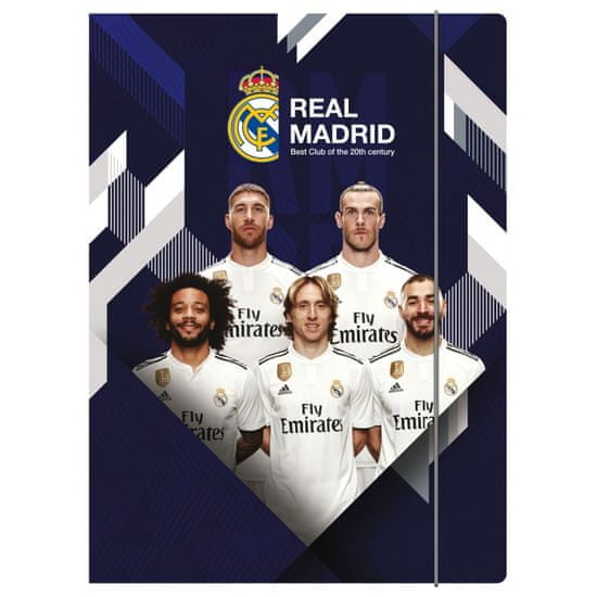 Astra Odkládací mapa se 3 klopami a gumičkou, A4, REAL MADRID CF, mix motivů, 108019005