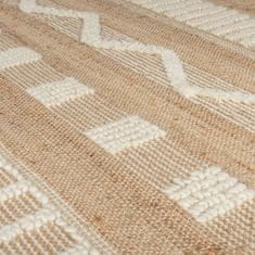 Flair Kusový koberec Jubilant Medina Jute Natural/Ivory 120x170